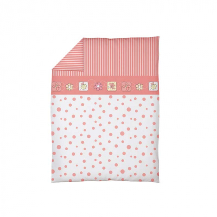 Set lenjerie de pat 2 piese pentru bebelusi Ceba Baby Peas 802-045-135, Multicolor [3]