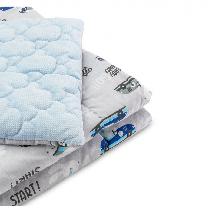 Set lenjerie de pat 2 piese pentru bebelusi Sensillo 3257-AL, Multicolor [2]