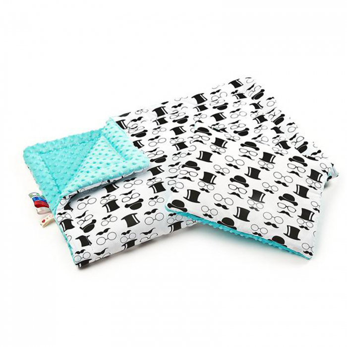 Set lenjerie de pat 2 piese pentru bebelusi Sensillo SLPB-02, Multicolor [2]