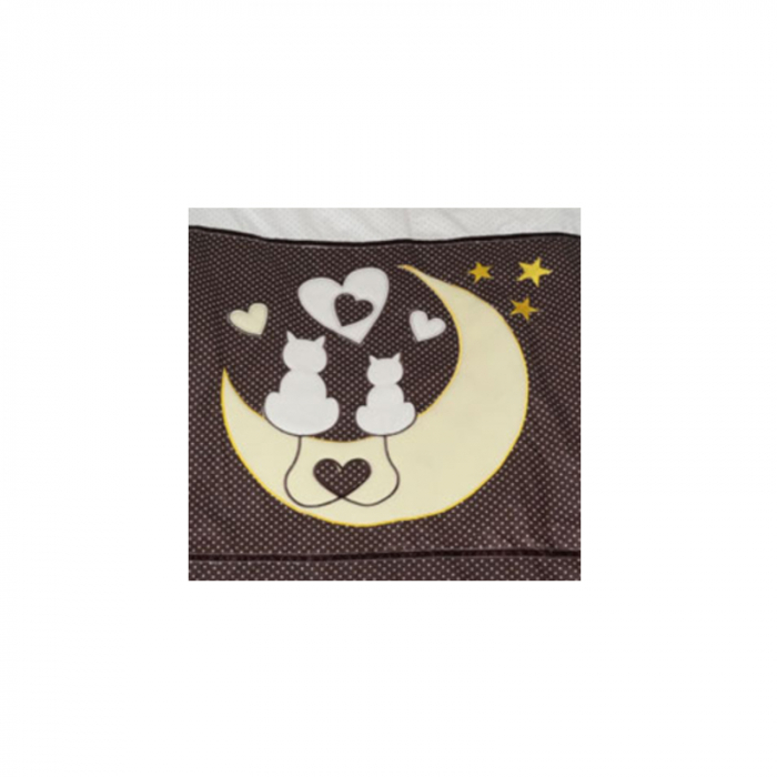 Set lenjerie de pat 2 piese pentru bebelusi Ty i My Kitten LPTMK2-MA, Multicolor [2]