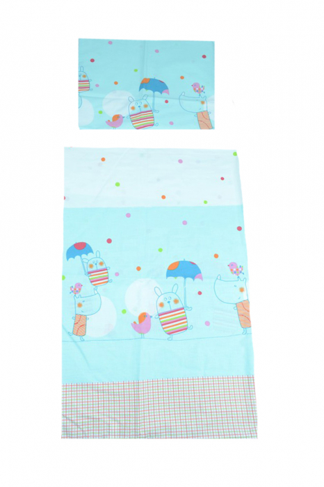 Set lenjerie de pat 3 piese 100 x 135 cm pentru copii Mini Junior SLPSB-24 [4]