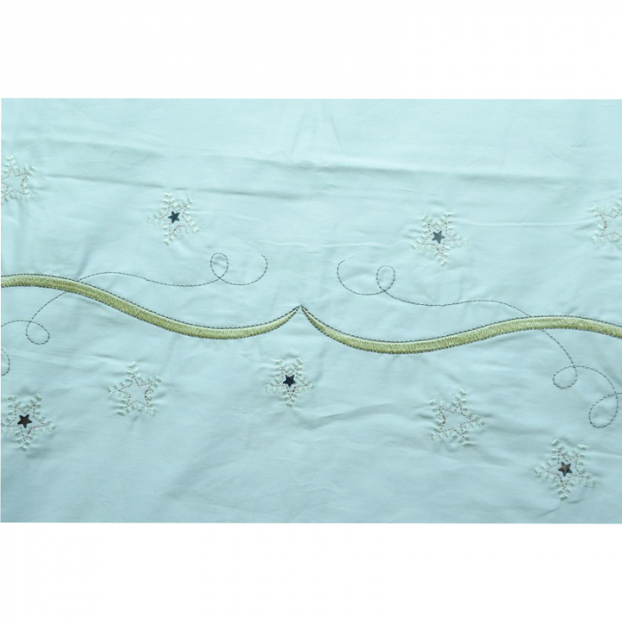 Set lenjerie de pat 4 piese 135 x 100 cm pentru bebelusi Klups S 230, Multicolor [2]