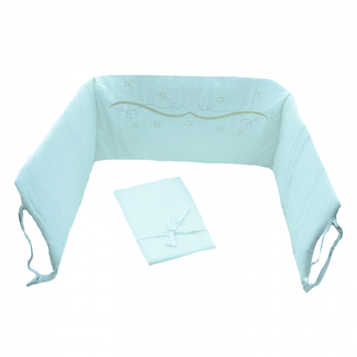 Set lenjerie de pat 4 piese 135 x 100 cm pentru bebelusi Klups S 230, Multicolor [3]
