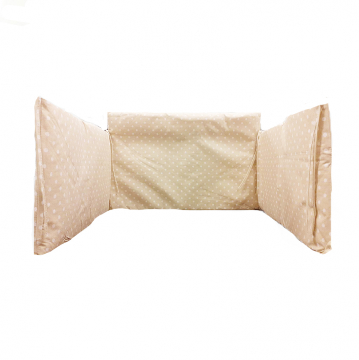 Set lenjerie de pat 5 piese 135 x 100 cm MimiNu 145196-1, Bej [2]