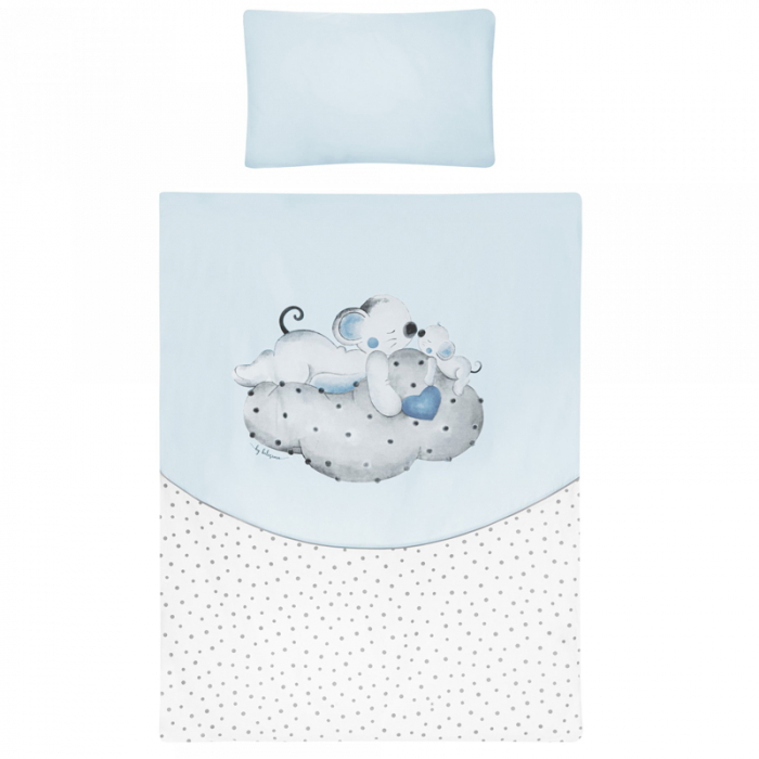 Set lenjerie de pat 5 piese 90 x 120 cm pentru baieti Belisima Malenstwo P02-0281, Turcoaz [2]