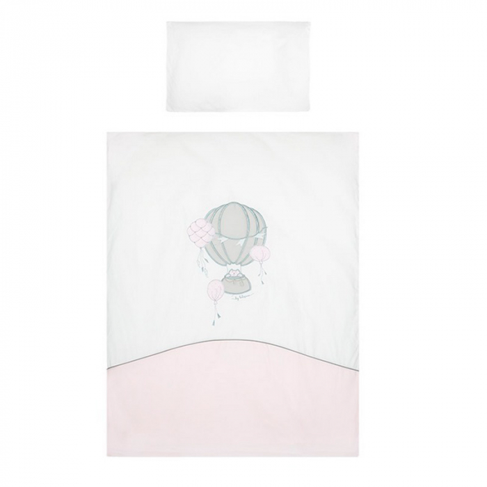 Set lenjerie de pat 5 piese 90 x 120 cm pentru fete Belisima Baloniki P02-0050, Multicolor [2]