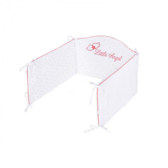 Set lenjerie de pat 5 piese 90 x 120 cm pentru fete Belisima Skrzydelka P01-827, Alb [3]