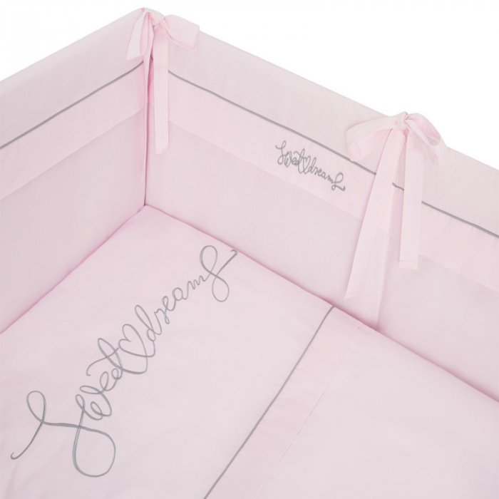 Set lenjerie de pat 5 piese 90 x 120 cm pentru fete Belisima Sweet Dreams P02-0527, Roz [5]