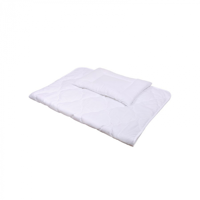Set lenjerie de pat 5 piese pentru bebelusi Belisima Chmurki P01-671, Multicolor [2]