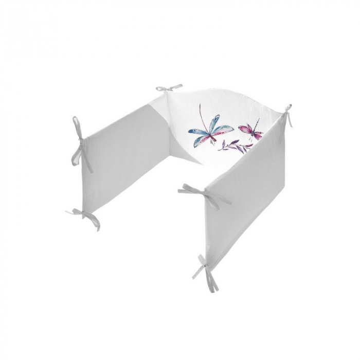 Set lenjerie de pat 5 piese pentru bebelusi Belisima Wazki P01-901, Multicolor [2]