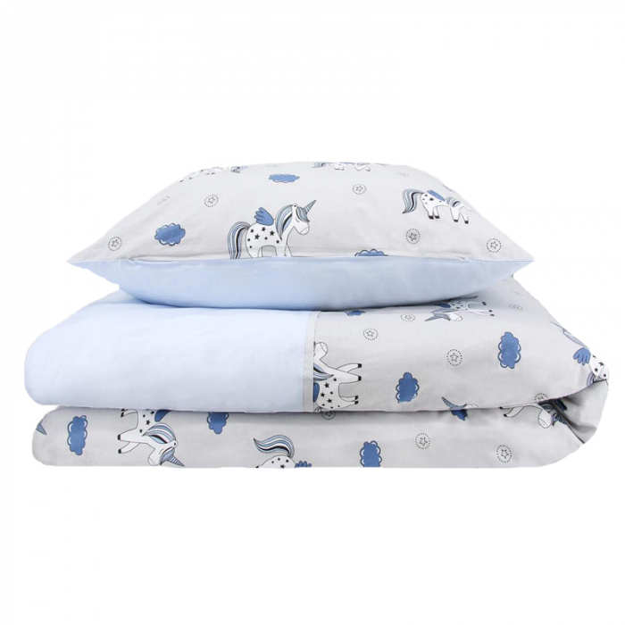 Set lenjerie de pat 5 piese pentru bebelusi MimiNu LPK5-1, Multicolor [3]