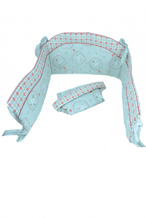 Set lenjerie de pat 6 piese 100 x 135 cm pentru copii Blanca F/22, Gri [2]