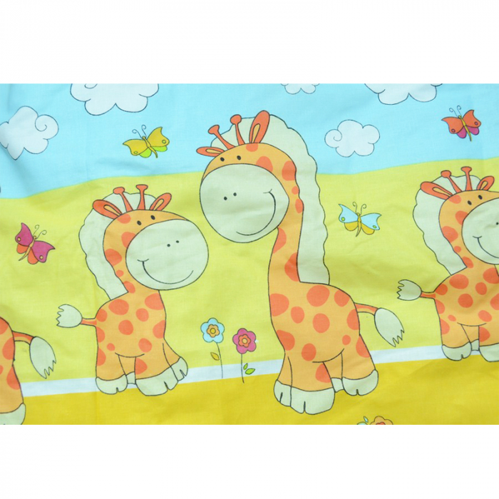 Set lenjerie de pat 6 piese 120 x 90 cm pentru bebelusi Semma LPAG21, Multicolor [3]