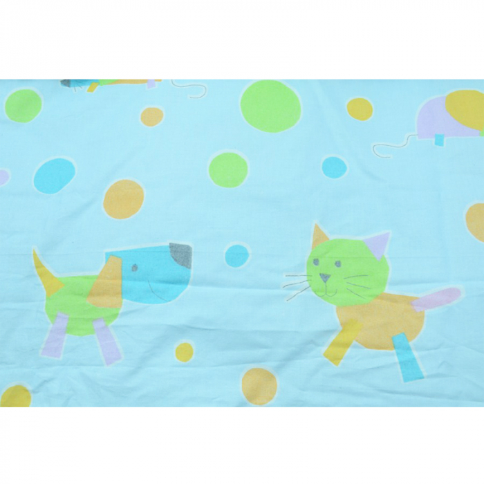 Set lenjerie de pat 6 piese 135 x 100 cm pentru bebelusi IKS 2 62-300-2, Multicolor [2]