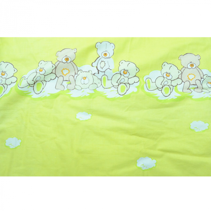 Set lenjerie de pat 6 piese 135 x 100 cm pentru bebelusi IKS 2 SLPSB-2, Multicolor [3]