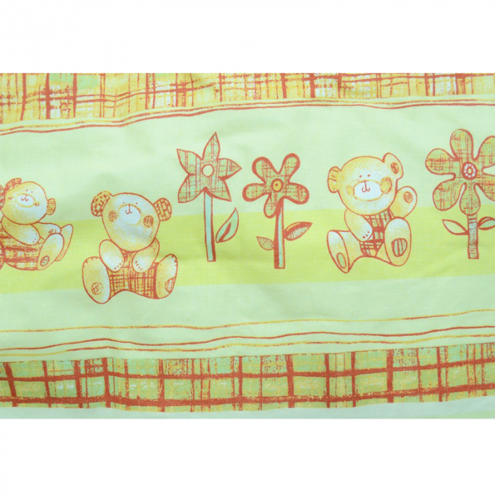 Set lenjerie de pat 6 piese 135 x 100 cm pentru bebelusi Mini Junior LPBMini Junior [3]