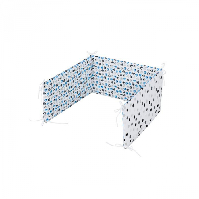 Set lenjerie de pat 6 piese pentru bebelusi Belisima Kociaki P01-638A, Multicolor [2]