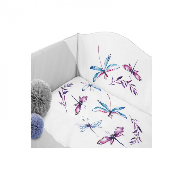 Set lenjerie de pat 6 piese pentru bebelusi Belisima P01-902, Multicolor [3]