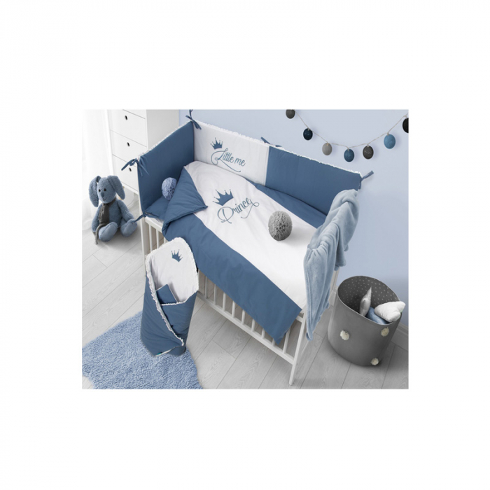 Set lenjerie de pat 6 piese pentru bebelusi Belisima P01-934B, Multicolor [3]
