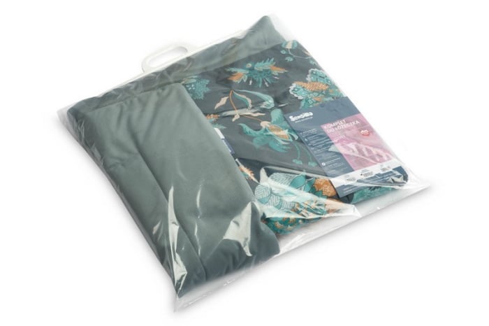 Set lenjerie de patut din 2 piese, pentru bebelusi, Sensillo 396101, Verde [5]