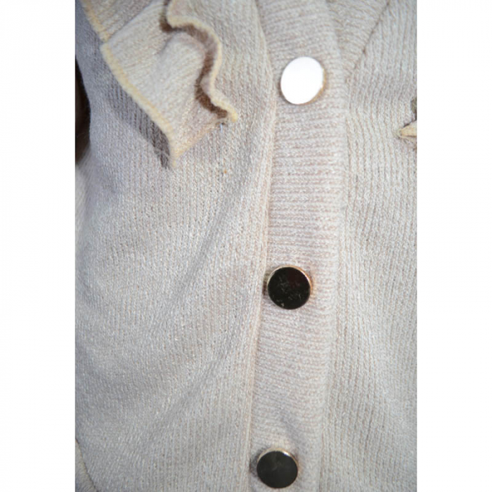 Cardigan cu maneca lunga pentru fete DHenim D1286, Bej [3]