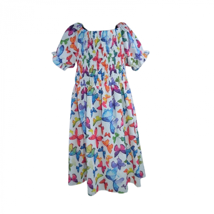 Set rochie casual si geanta pentru fete, Lucky, LK7132M, Multicolor [4]