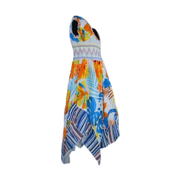 Set rochie casual si geanta pentru fete, Lucky, LK2006, Alb [3]