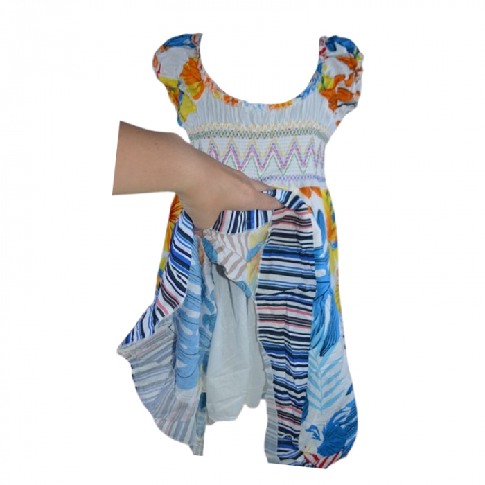 Set rochie casual si geanta pentru fete, Lucky, LK2006, Alb [5]