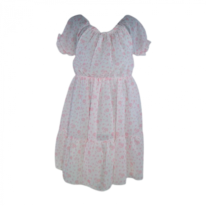 Set rochie casual si geanta pentru fete, Lucky, LK7096, Roz [2]