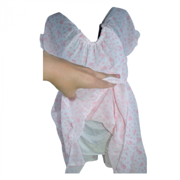 Set rochie casual si geanta pentru fete, Lucky, LK7096, Roz [5]
