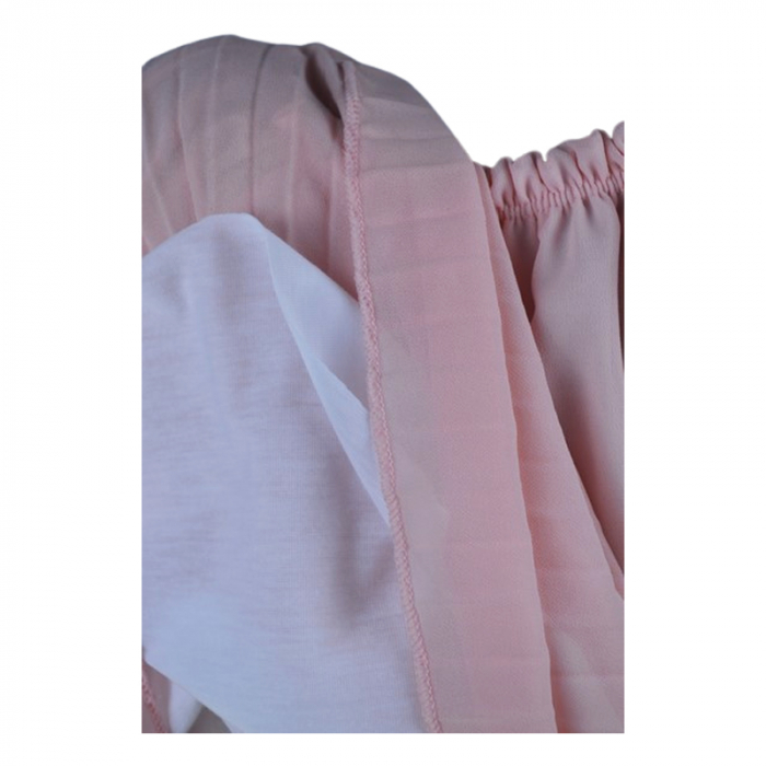 Set rochie casual si geanta pentru fete, Mini Junior, RMJ3006R, Roz [2]