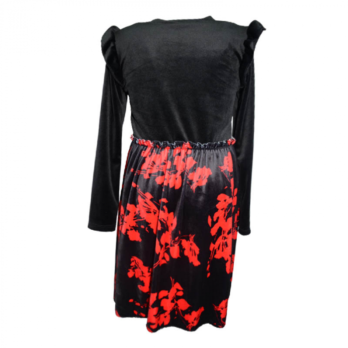 Rochie eleganta cu lantisor pentru fete Lucky Girl 5289, Negru [2]