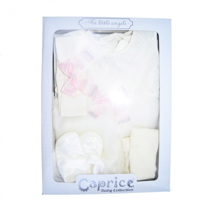 Set rochita 5 piese pentru fete Mini Junior SET-5100CR, Crem [2]