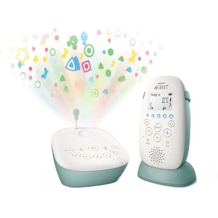 Sistem audio monitorizare bebelusi BabyMix 18MCD-01G, Gri [3]