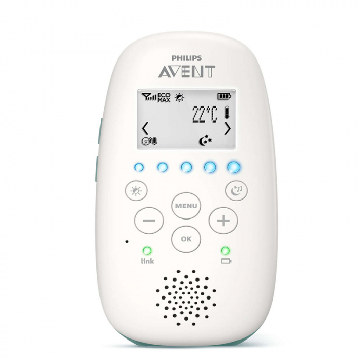 Sistem audio monitorizare bebelusi BabyMix 18MCD-01G, Gri [2]