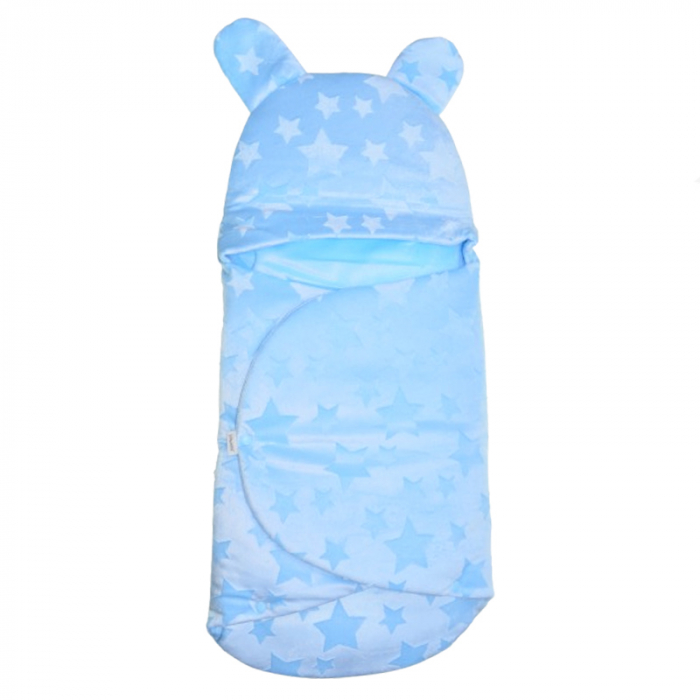 Sistem de infasat reglabil 90 cm pentru bebe Mini Junior SIN-95010A, Albastru [1]