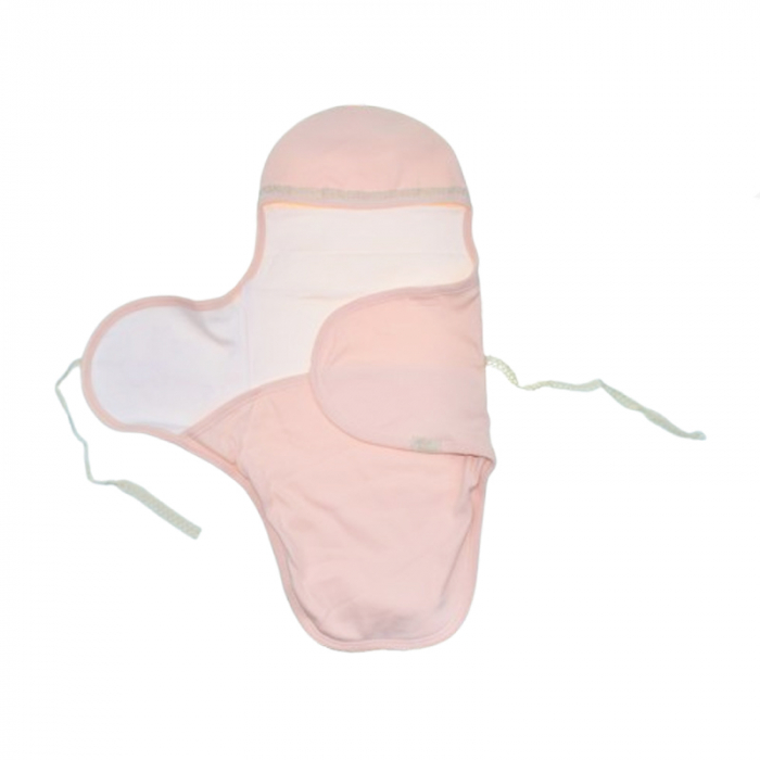 Sistem de infasat reglabil din bumbac 62 cm pentru bebe Mini Junior SIN-2315, Roz [5]