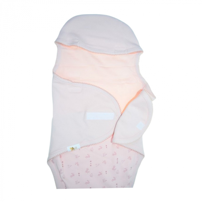 Sistem de infasat reglabil, din bumbac, 62 cm, pentru bebe, Mini Junior 20238R, Roz [3]