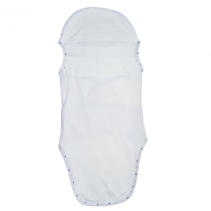Sistem de infasat reglabil din bumbac 62 cm pentru bebe Mini Junior SIN-2092, Alb [5]