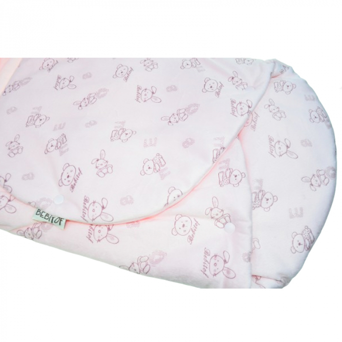 Sistem de infasat reglabil 90 cm pentru bebe Mini Junior SIN-92010R, Roz [2]