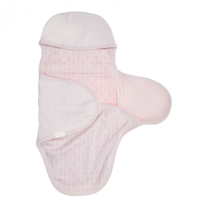 Sistem de infasat reglabil din bumbac 62 cm pentru bebe Mini Junior SIN-20119, Roz [3]