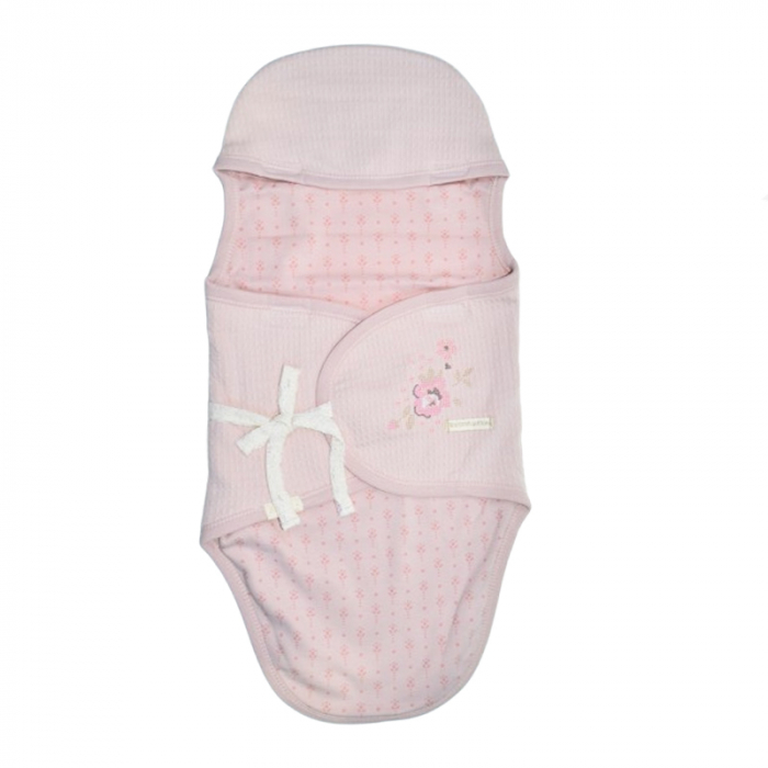Sistem de infasat reglabil din bumbac 62 cm pentru bebe Mini Junior SIN-20119, Roz [1]