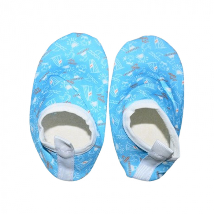 Sosete acvatice antiderapante, pentru plaja si piscina, Mini Junior 15-ALEY, Albastru [1]