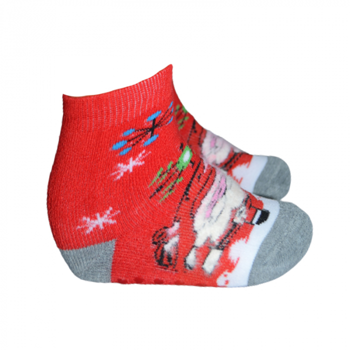 Sosete antiderapante de Craciun pentru copii Mini Junior 586158-R, Rosu [2]