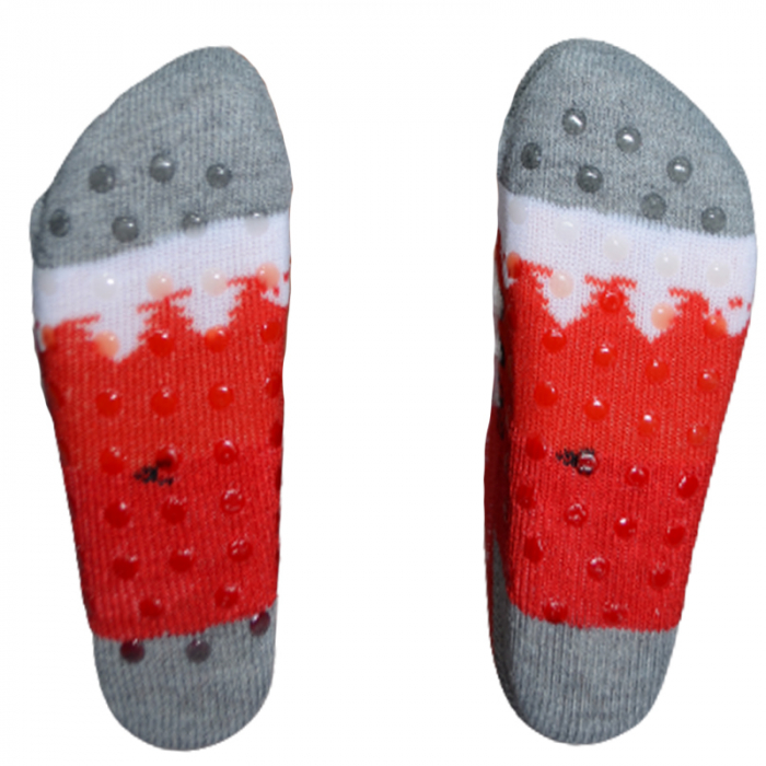 Sosete antiderapante de Craciun pentru copii Mini Junior 586158-R, Rosu [3]