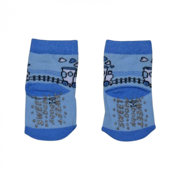 Sosete antiderapante pentru baieti, Mini Junior, SSTMJ-31A, Albastru [2]