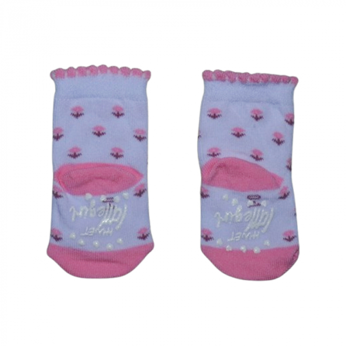Sosete antiderapante pentru fete, Mini Junior, SSTMJ-26R, Roz [2]