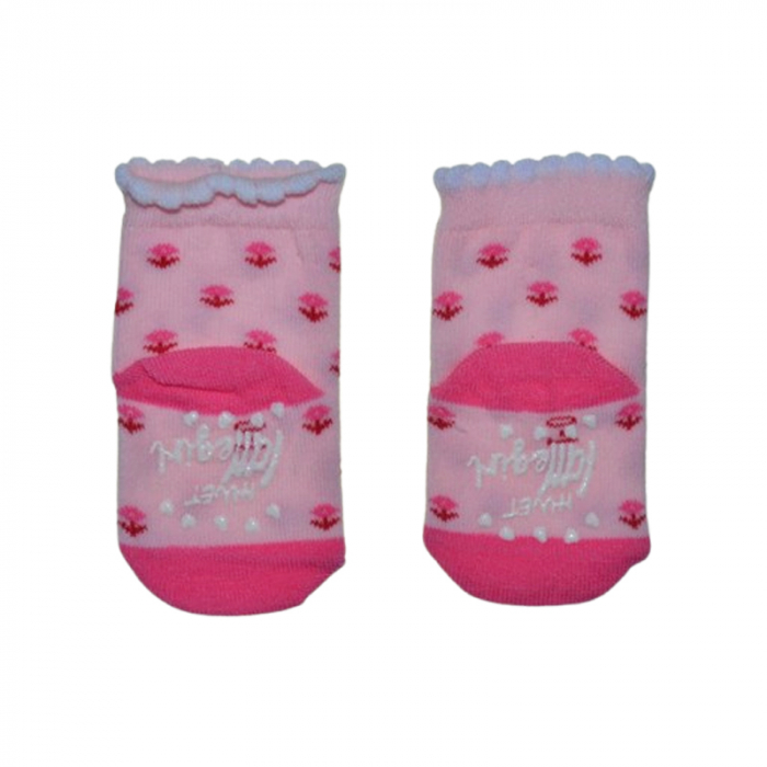 Sosete antiderapante pentru fete, Mini Junior, SSTMJ-29R, Roz [2]