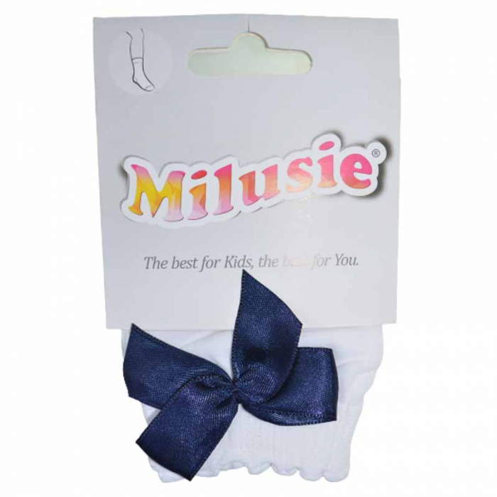Sosete cu fundita la spate pentru fete Milusie B4206-A [4]