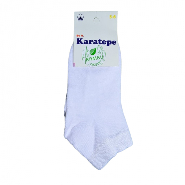 Sosete din bambus pentru copii, Karatepe 128051-5, Alb [3]